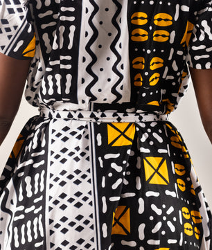 African Print Maxi Wrap Dress