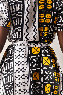 African Print Maxi Wrap Dress