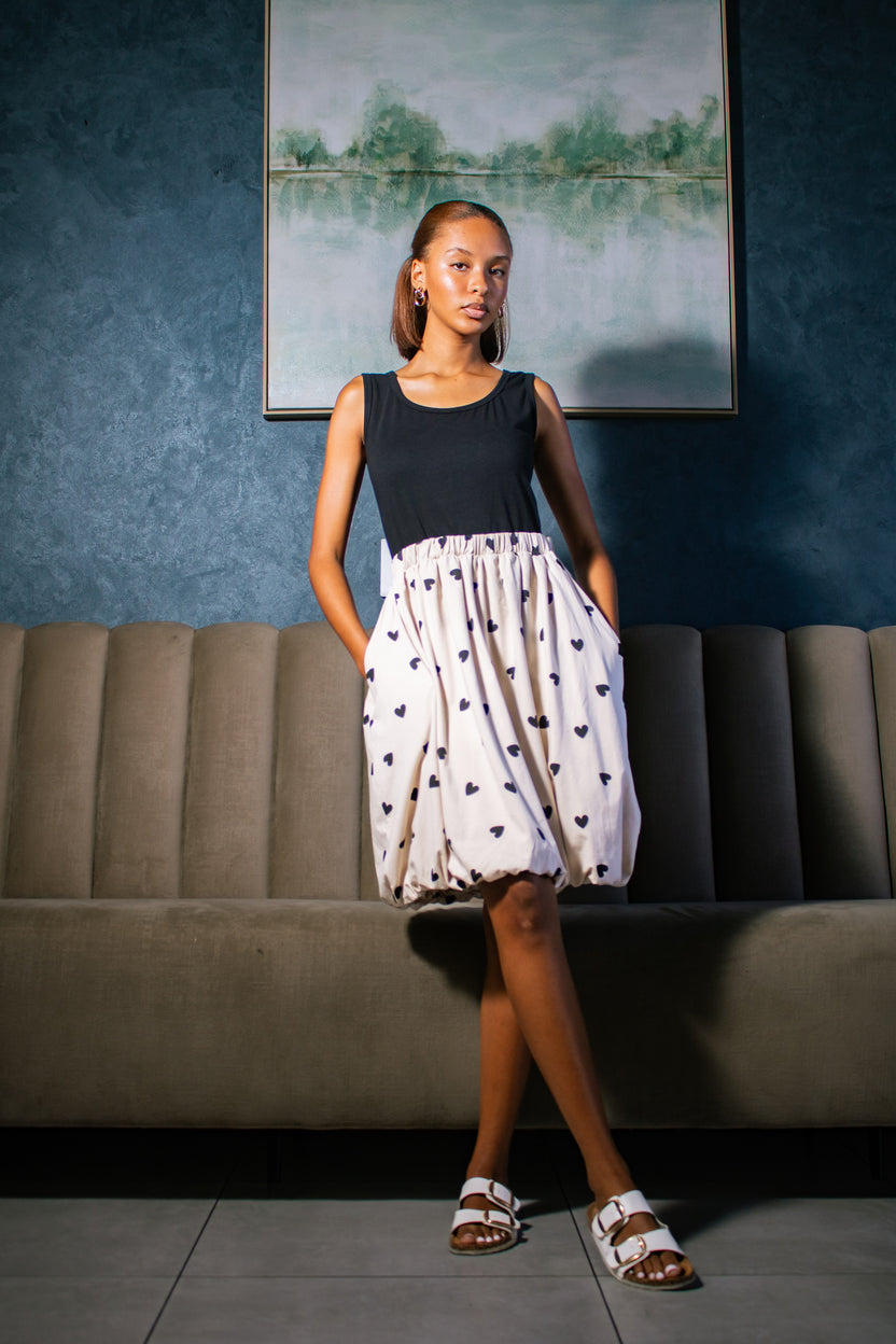 Balloon Hem Dress