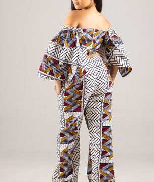 African Print Pants Set