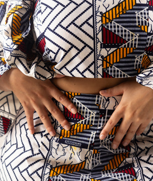 African Print Pants Set