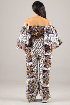 African Print Pants Set