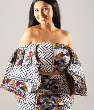 African Print Pants Set