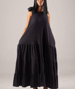 Amelia Black Maxi Dress