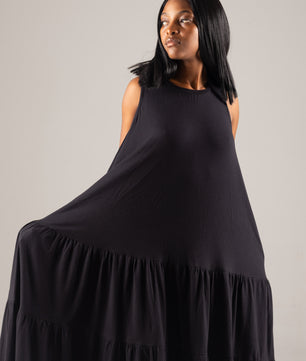 Amelia Black Maxi Dress