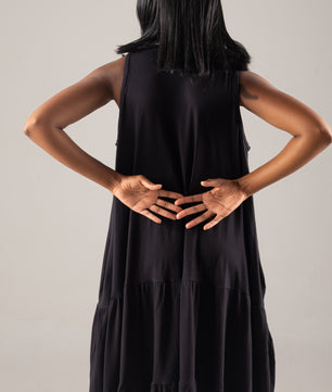 Amelia Black Maxi Dress