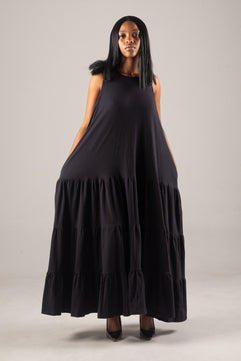 Amelia Black Maxi Dress