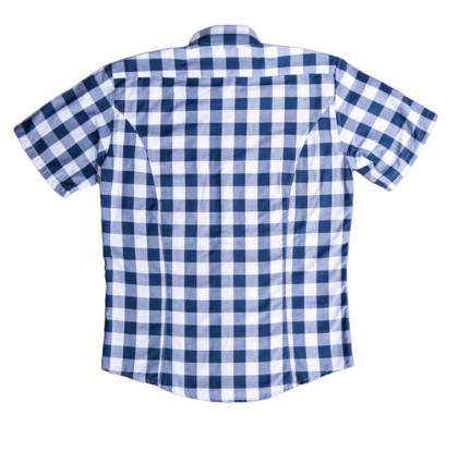 Black Buttons Blue & White Buffalo Plaid Shirt for Boys