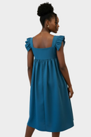 Dark Green Baby Doll Dress