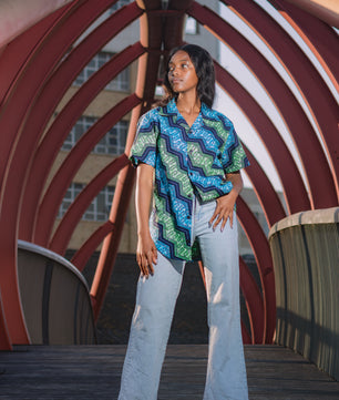 Black Buttons Nandi Shirt