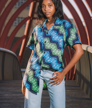 Black Buttons Nandi Shirt