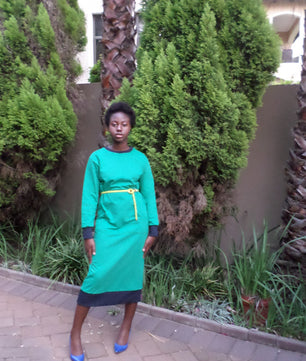 Ella Sweatshirt Dress - Green