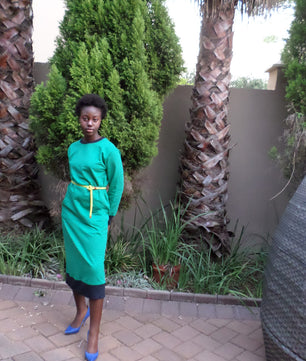 Ella Sweatshirt Dress - Green