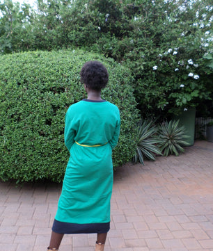 Ella Sweatshirt Dress - Green