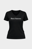 Black Buttons Essential Logo Tee