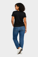 Black Buttons Essential Logo Tee