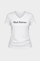 Black Buttons Essential Logo Tee