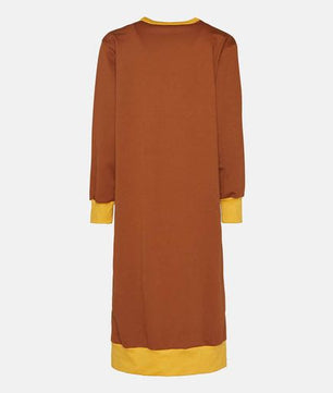 Ella Sweatshirt Dress - Brown