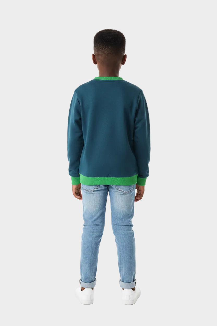 Everyday Comfort Pullover-back-teal-green