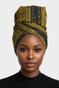Olive & Navy Headwrap