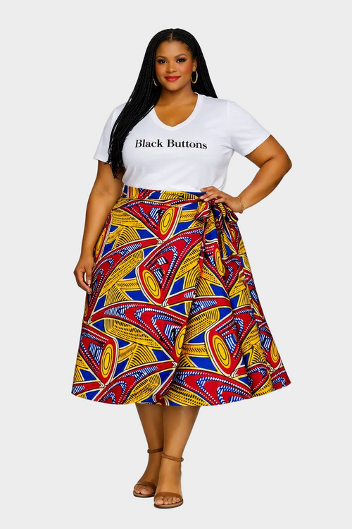Solar Rhythm Wrap Skirt