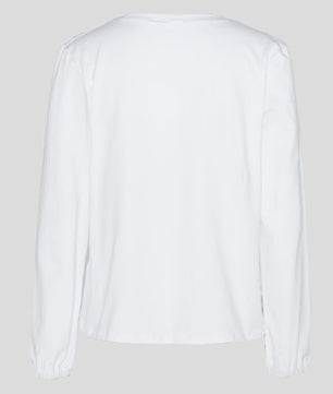 Tina Long Sleeve Top - White