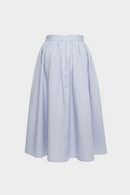 Back View of Blue Gathered Skirt