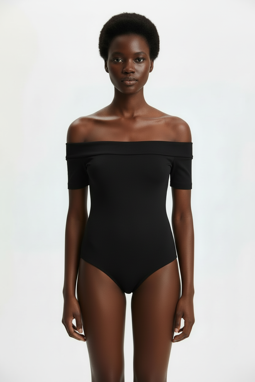 Black smooth bodysuit