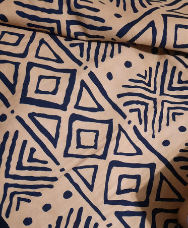 Camel & Navy Headwrap