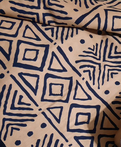 Camel & Navy Headwrap