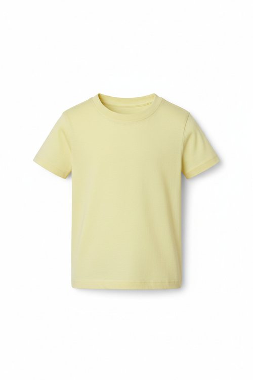 Essential Kids Tee – Pale Yellow