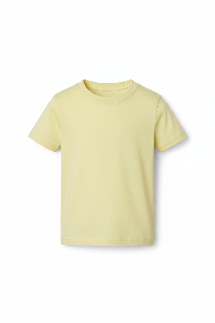 Essential Kids Tee – Pale Yellow
