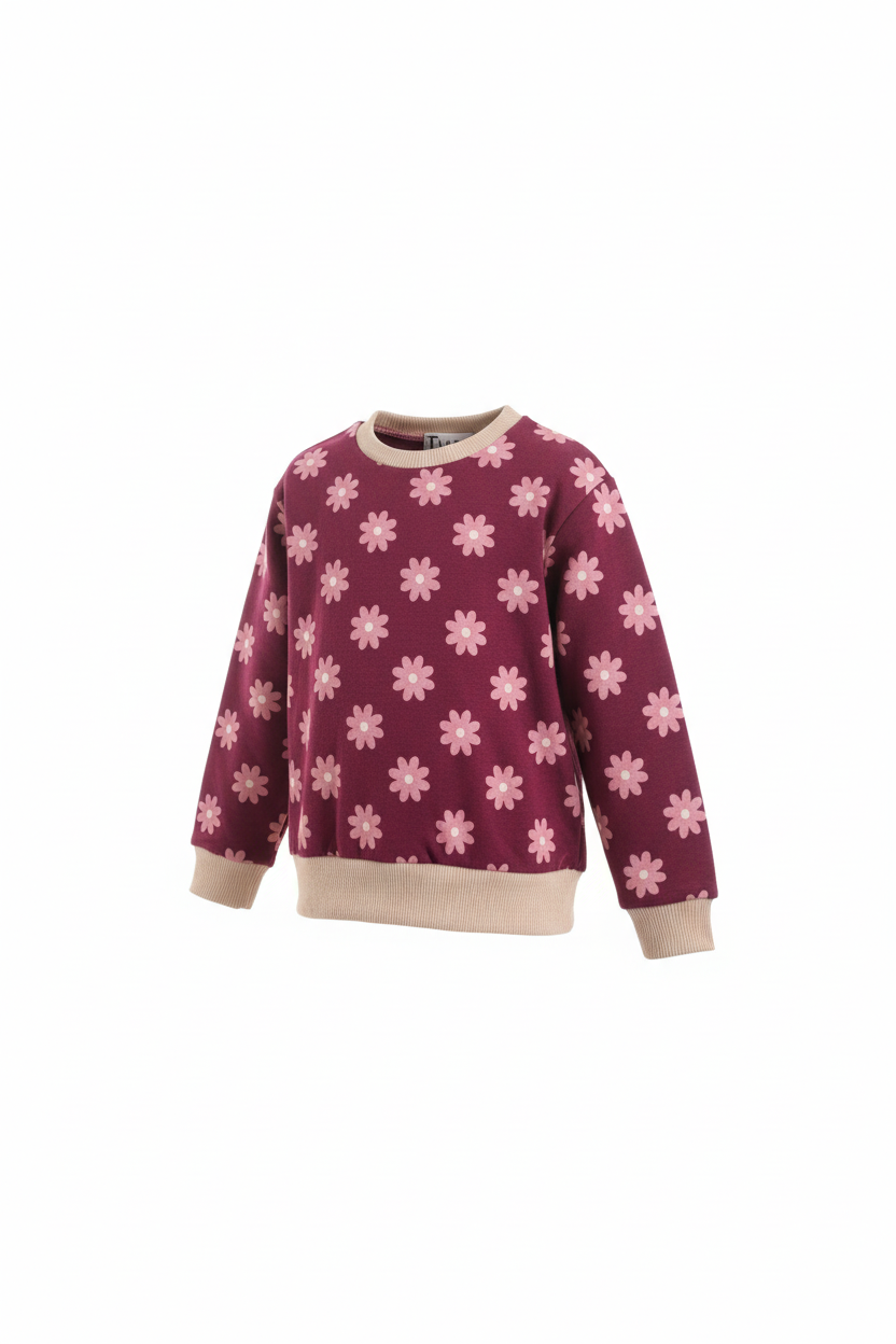 Daisy Print Kids Sweatshirt