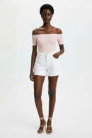 Light pink bodysuit with shorts