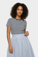 Light Blue Gathered Midi Skirt