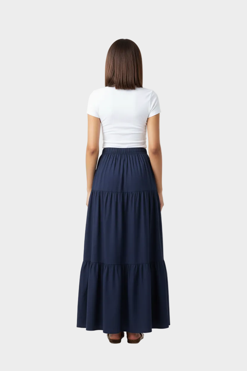Tiered Maxi Skirt
