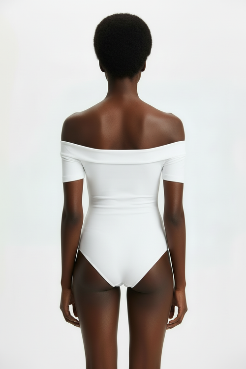 White bodysuit back
